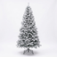 7.5ft Premium Slim Snow Flocked Unlit Artificial Christmas Tree (Pencil Style)