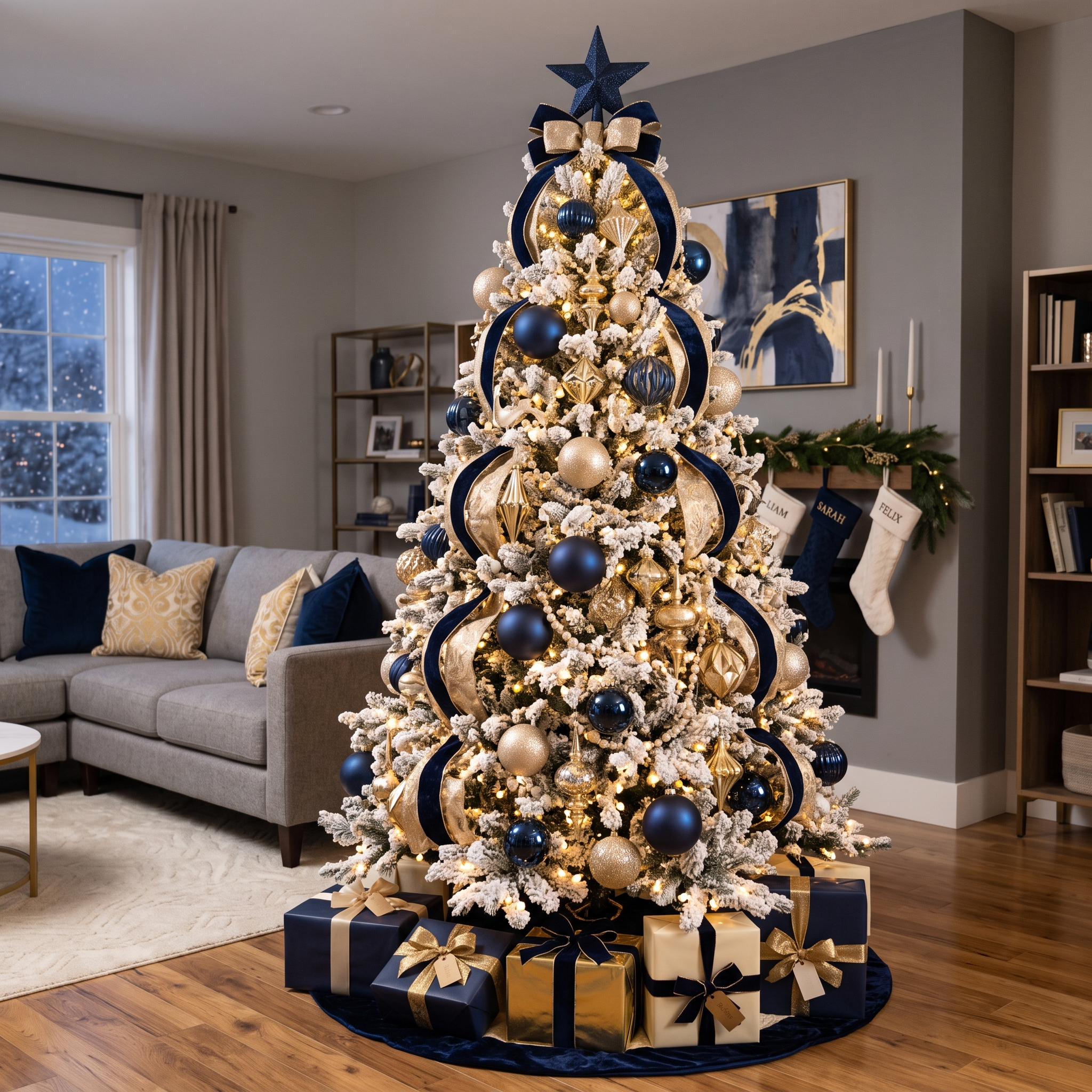 How to Decorate a Flocked Artificial Christmas Tree Like a Professional