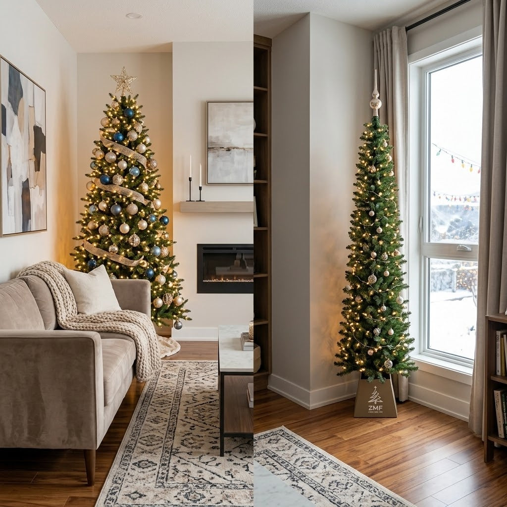 Slim vs. Pencil Christmas Trees: Best Options for Small Spaces