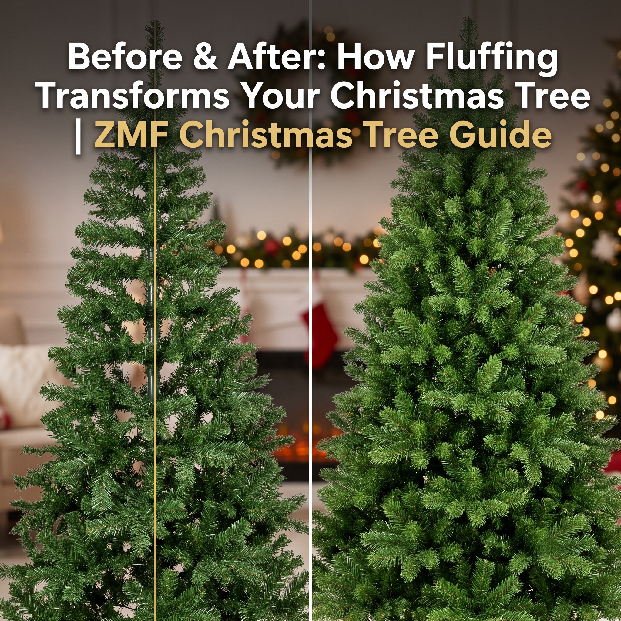 How to Fluff an Artificial Christmas Tree to Make It Look Fuller