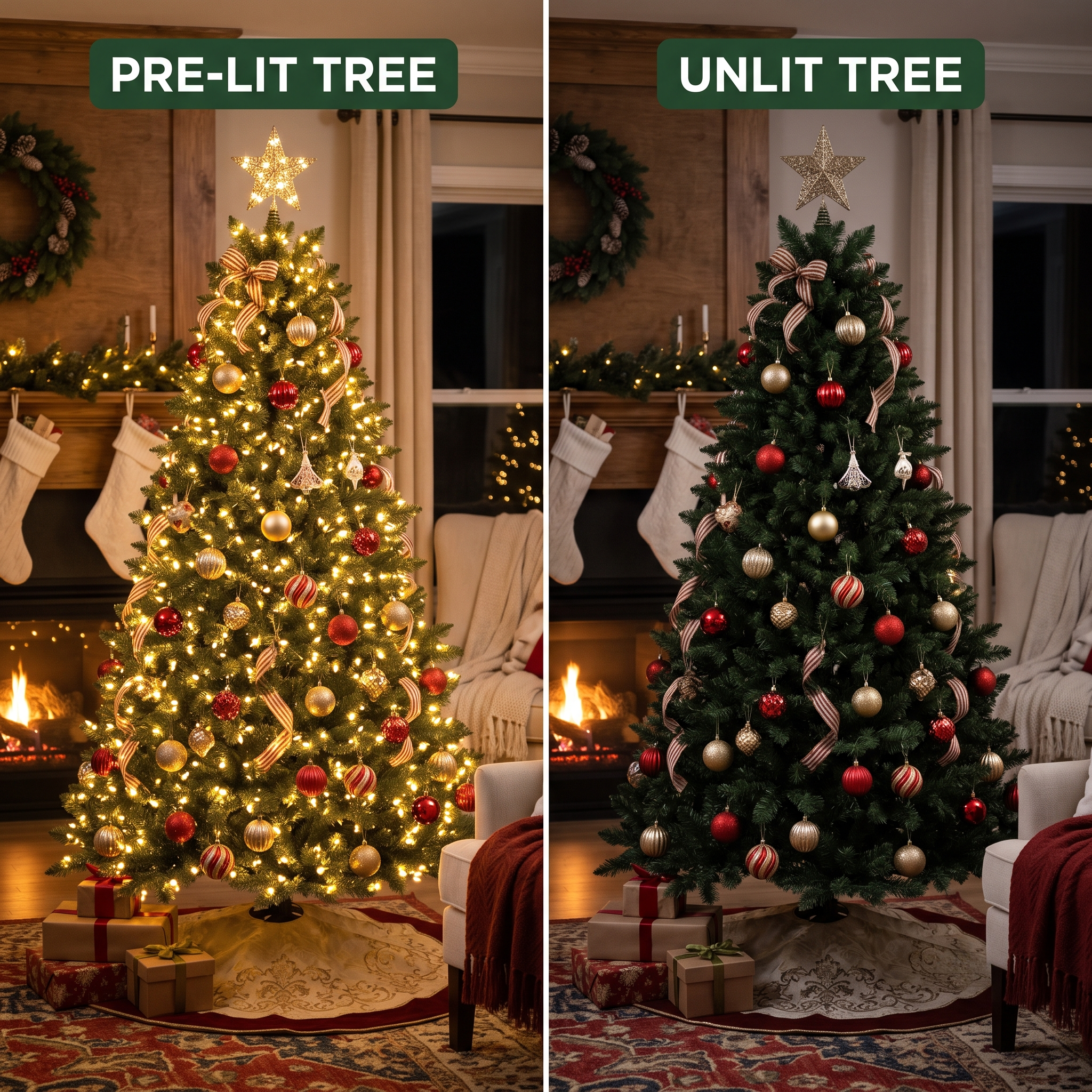 Pre-lit vs. Unlit Christmas Trees: Pros, Cons, and Cost Comparison