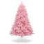 7.5ft Premium Solid Pink Unlit Artificial Christmas Tree (Full Profile)