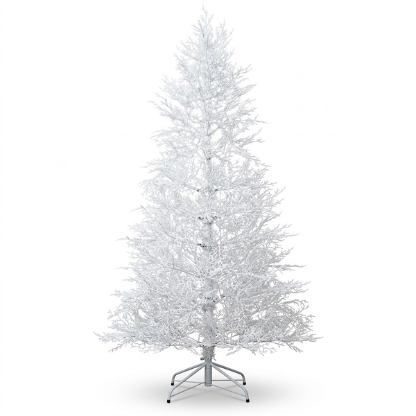 7ft Premium Unlit White Twig Artificial Christmas Tree (100% PE)
