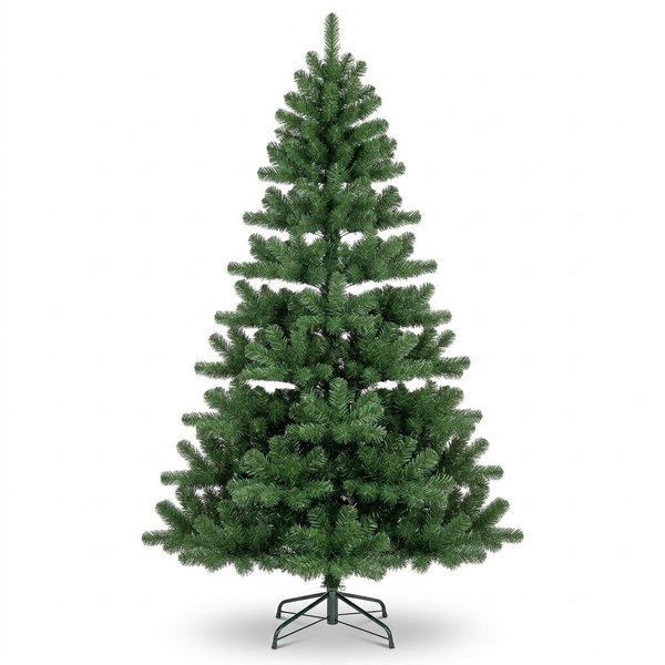 7.5ft Premium Classic Green Unlit Artificial Christmas Tree (Full Profile)