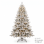 ZMF 7.5ft Pre-Lit Snow Flocked Christmas Tree | 11 Modes
