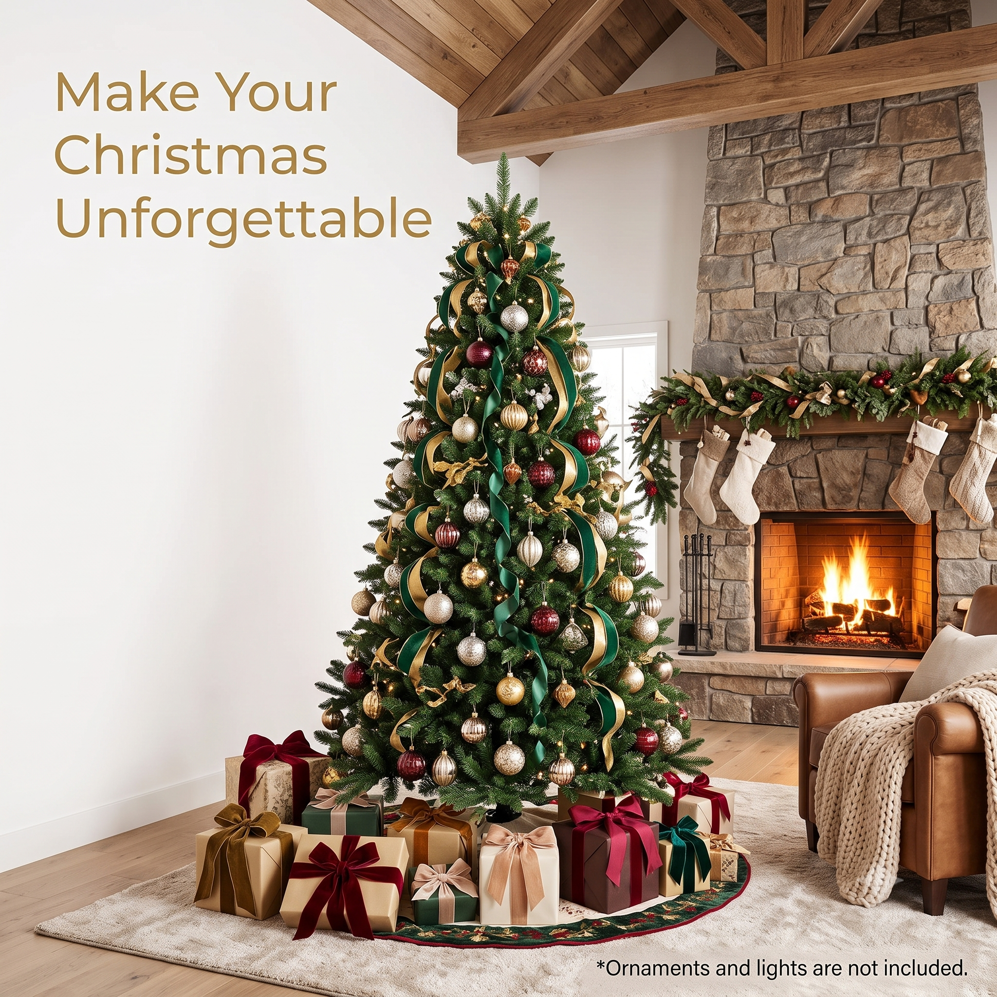 ZMF 9ft Unlit Classic Green Christmas Tree | 2028 Lush Tips
