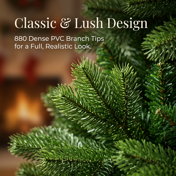 ZMF 6ft Unlit Classic Green Christmas Tree | 880 Tips