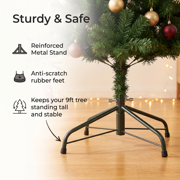 ZMF 9ft Unlit Classic Green Christmas Tree | 2028 Lush Tips