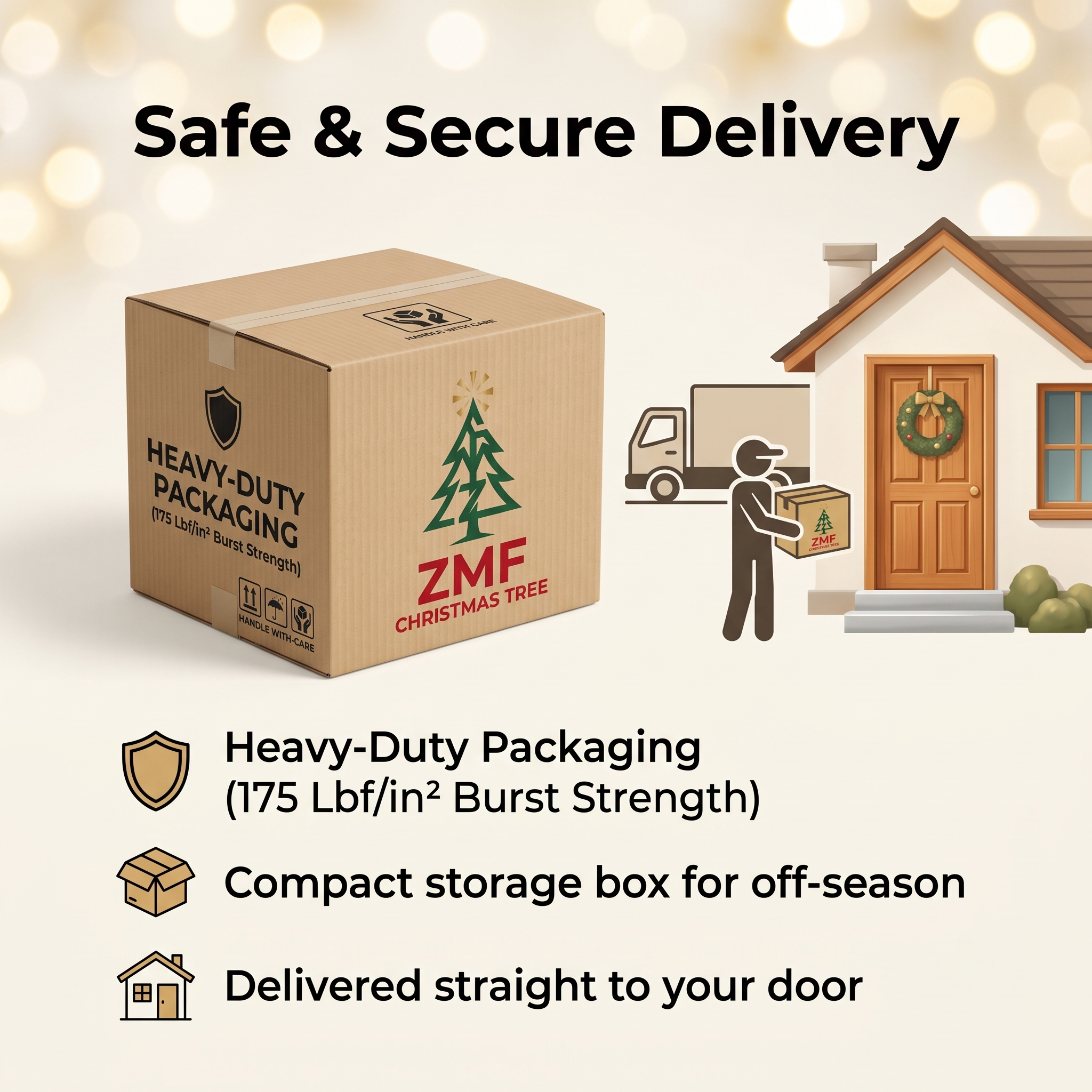 ZMF 9ft Unlit Classic Green Christmas Tree | 2028 Lush Tips – ZMF