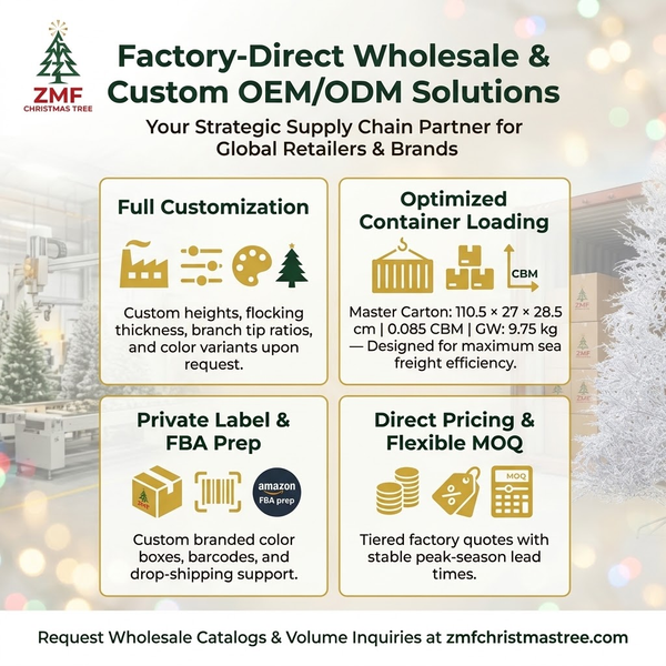 7ft Premium Unlit White Twig Artificial Christmas Tree (100% PE)
