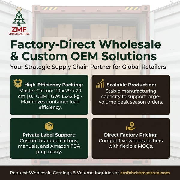 7.5ft Premium Classic Green Unlit Artificial Christmas Tree (Full Profile)