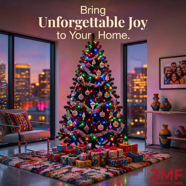 ZMF 6ft Black Unlit Christmas Tree | 818 Lush Tips